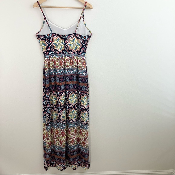 Multi Color Spaghetti Strap Maxi Dress - Picture 6 of 7